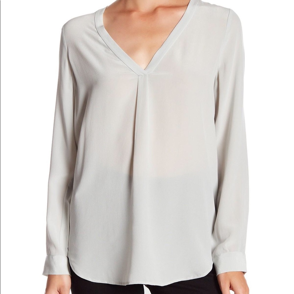 Joie Daryn silk v neck blouse